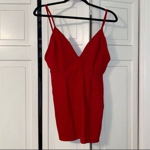 Red formal dress